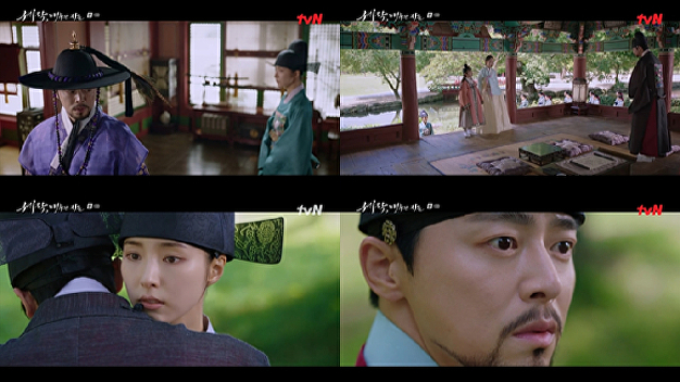 '세작' <b>조정석</b>, <b>신세경</b>·이신영 <b>포옹에</b> 충격…삼각 멜로 시청률 5.5%