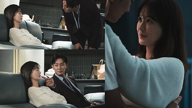 '<b>사외다</b>' <b>정유미</b>-<b>주지훈</b>, 키스 1초 전 밀착 스킨십 "본격 어른<b>연애</b>"